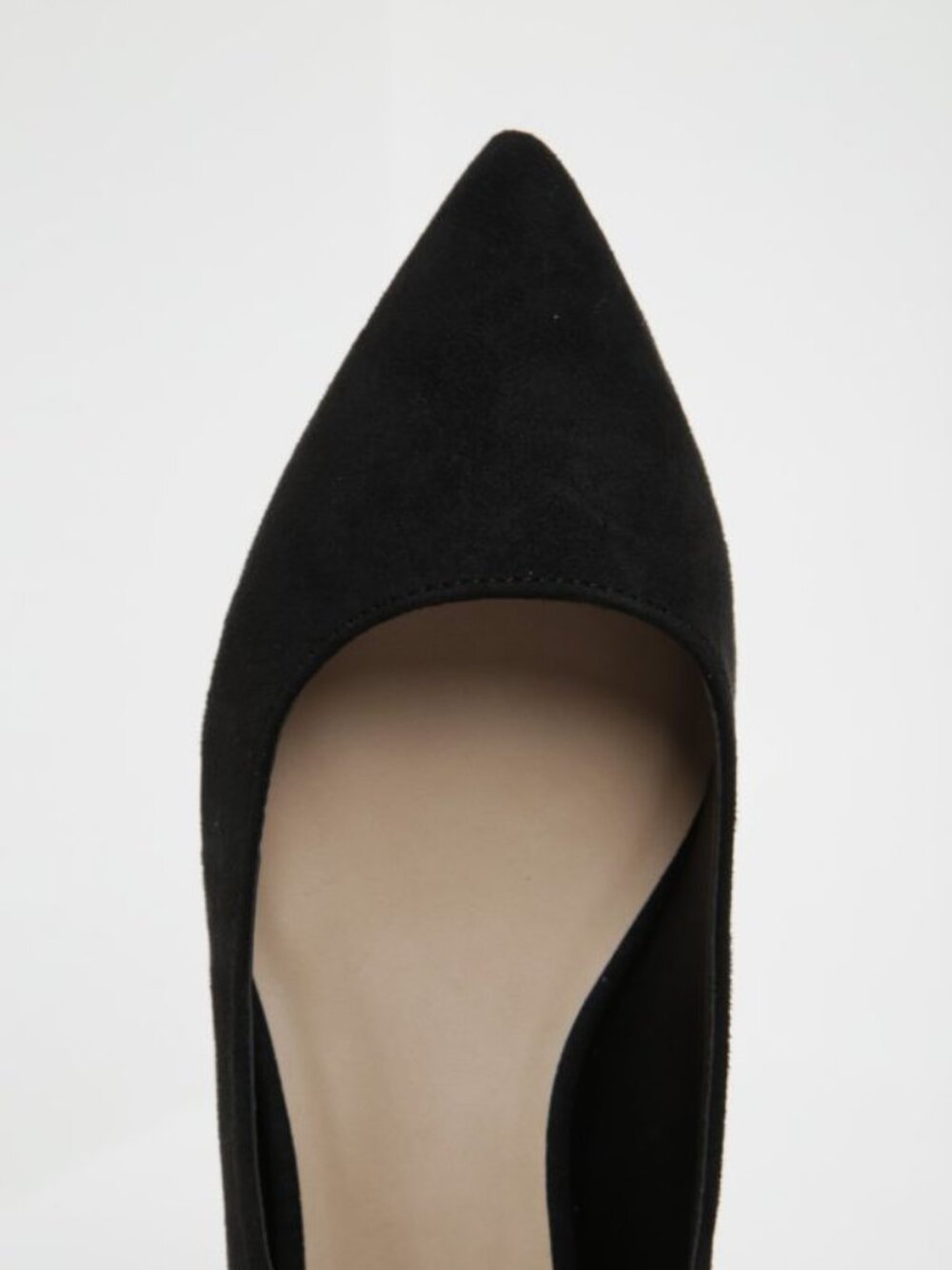 Aldo Black Suede Marieta Flats Gold Heel Zip Ballet New Shoes Size 9 - Picture 6 of 7
